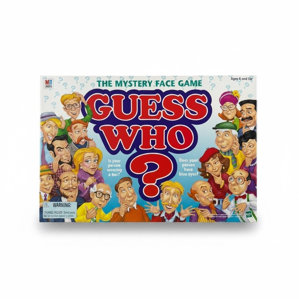 Vintage 1996 Guess Who? The Mystery Face Game Milton Bradley 04800 Complete